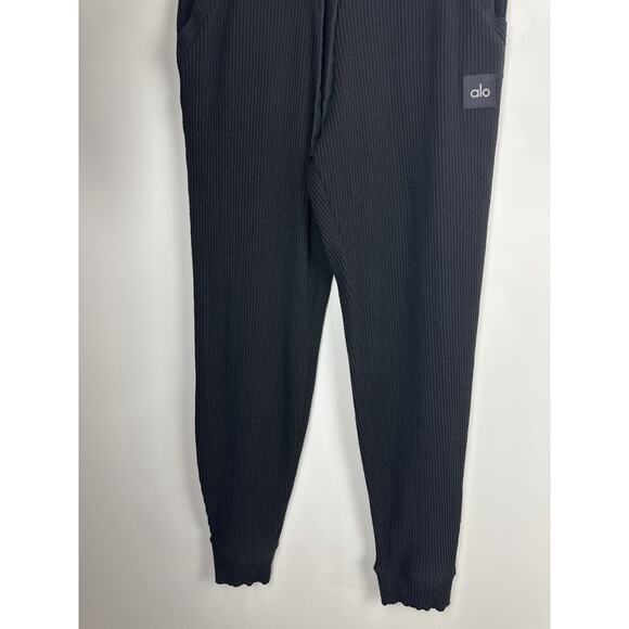 Alo Yoga Muse Ribbed 2 Piece Set Crop Hoodie Jogger Sweatpants Small *Read/Flaw - Picture 15 of 16